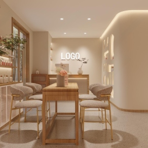 日式美甲店3D模型下载